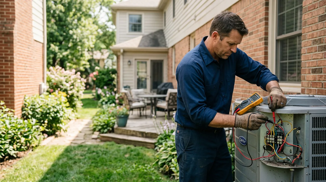HVAC technician working near Parksville, NY